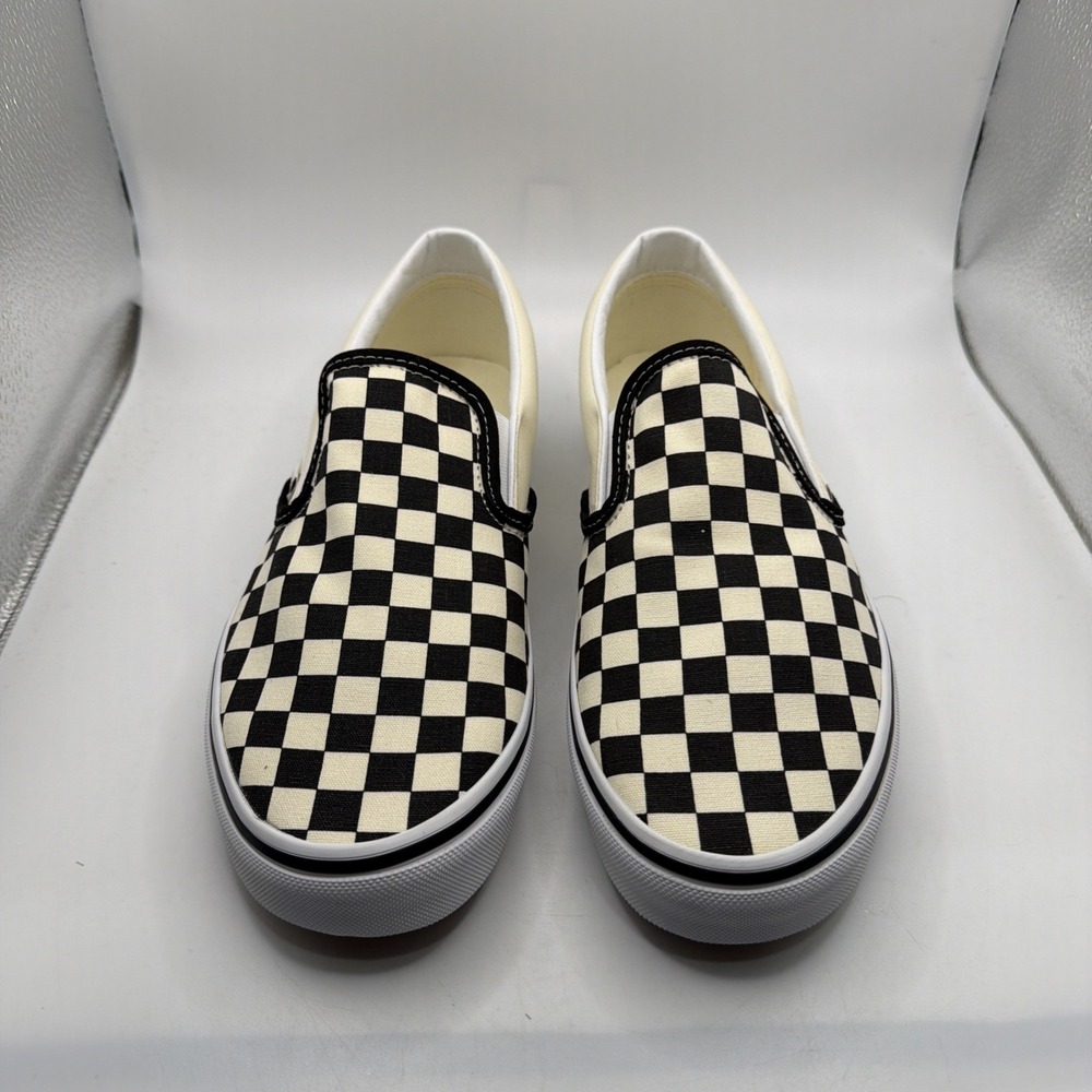 Vans Unisex Adult Classic SlipOn Shoes In Black/White Checkered | Black/White - Picture 4 of 10